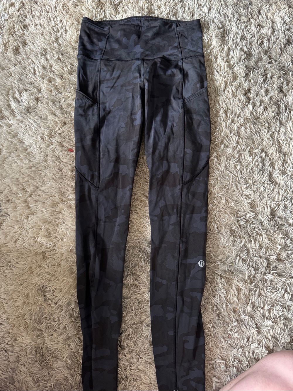 lululemon athletica Black/Camo High-Rise Leggings